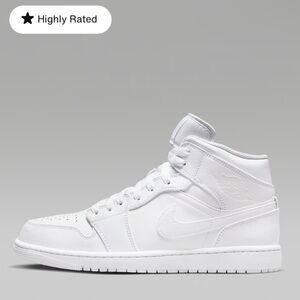 Nike Air Jordan 1 Mid - Triple White